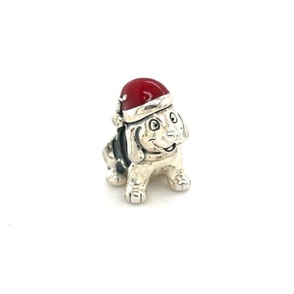 Pandora Santa Dog Charm - Picture 1 of 4